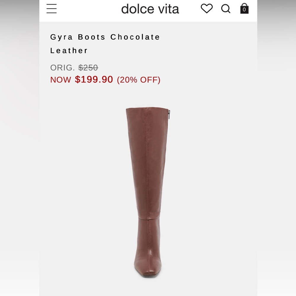 Dolce Vita Chocolate Leather Over the Knee Boots
